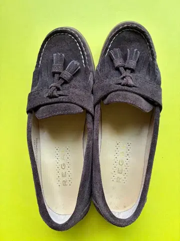 REGAL 리갈 천연 가죽 태슬 로퍼 스웨이드 브라운 23.5cm