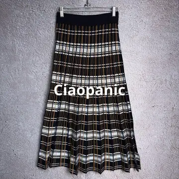 Ciaopanic 니트 플리츠 롱 스커트 [ FREE ]