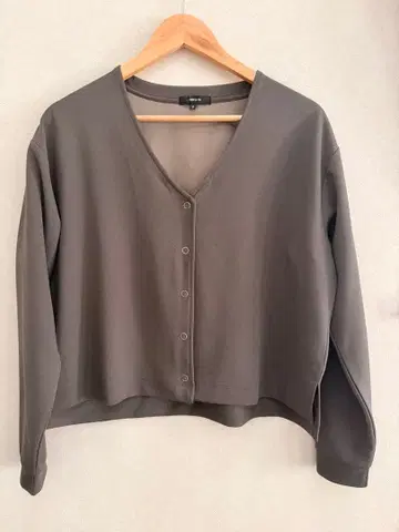 COMME CA ISM 그레이 긴팔 가디건 M 사이즈