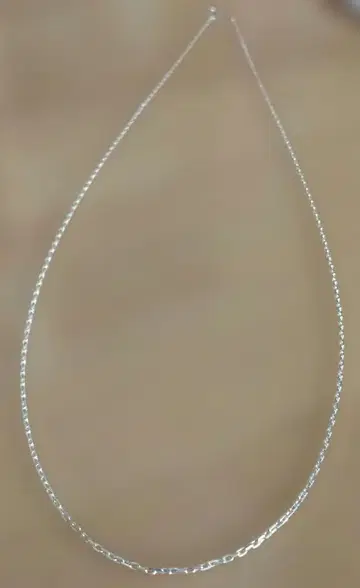 실버 925 50cm 1mm 세각 체인 목걸이 silver