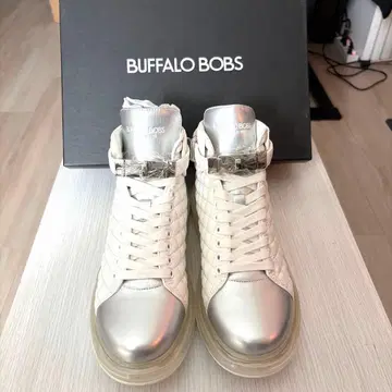 BUFFALO BOBS 퀼팅 하이컷 스니커즈 41