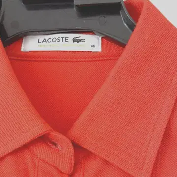 가격 인하 LACOSTE 반팔 폴로 셔츠 원피스 오렌지 40