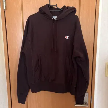 champion 브라운 후드티 사이즈 S