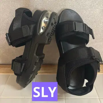 SLY 스라이 에어 통굽 밑창 샌들 블랙 23.0 벨트 샌들