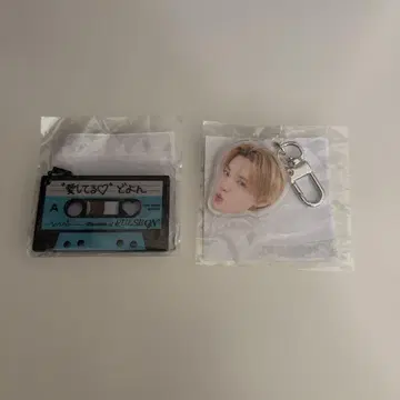 TREASURE 도영 캡슐 토이 얼굴 아크릴 키링 카세트 테이프