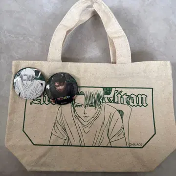 진격의 거인 아니스 리바이 캔뱃지 토트백