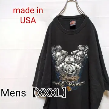 L93 [미국제] 할리데이비슨 반팔 티셔츠 [남성용 XXXL] 블랙