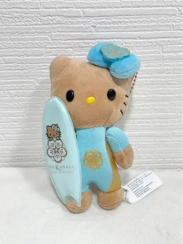 하와이 한정품 카하라 호텔 서퍼 일광화상 키티 봉제 인형 키링
