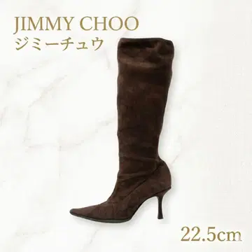 JIMMY CHOO 지미추 니하이 부츠 스웨이드 35.5 22.5