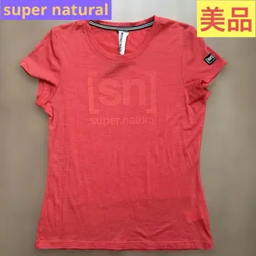 SN super.natural 티셔츠 M 사이즈 메리노울 레드