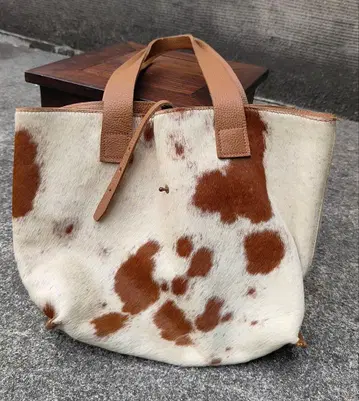 COOS 송치 천연 가죽 토트백