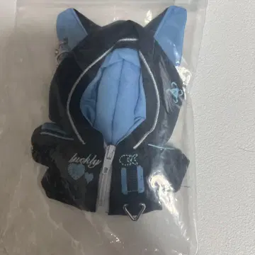 인형옷 10cm 고양이 귀 사이버풍 인형옷 후드 SD 인형 그린 블루