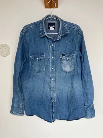 Wrangler 데님 긴팔 셔츠 L 사이즈
