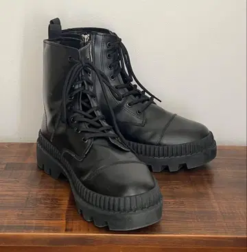 가격 인하 중 블랙 검정 통굽 키높이 신발 부츠