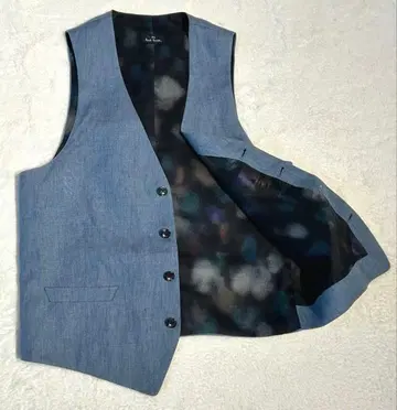 새상품급 레어 PS Paul Smith 도트 패턴 린넨 100% 베스트