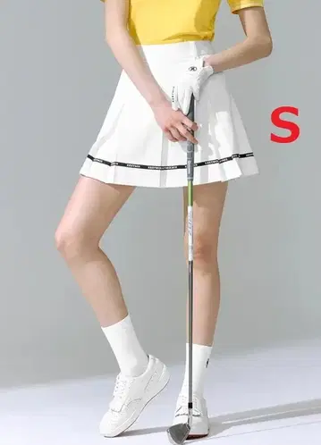 젝시믹스 골프웨어 플리츠 스커트 이너 팬츠 포함 화이트
