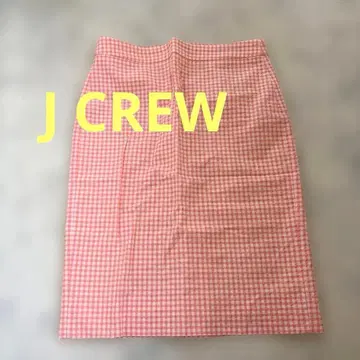 J.Crew No. 2 Pencil 타이트 스커트 0 핑크 체크