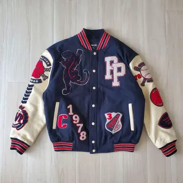 pellepelle 바시티 자켓 XXL 네이비