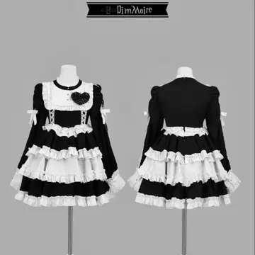 DimMoire 프릴에 파묻혀 보는 악몽 드레스 Black&White M