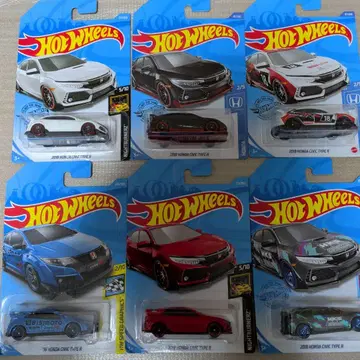 핫휠 HONDA CIVIC TYPE R 6대 세트