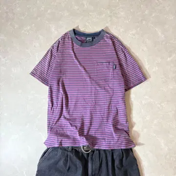 archive AIGLE 보더 반팔 티 그런지 y2k