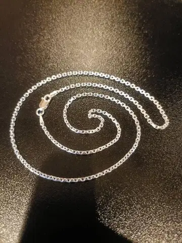 실버 925 목걸이 / 45cm 팥 체인 2mm / 랍스터 클래스프