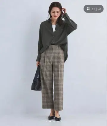 그린 라벨 릴랙싱 Airy 에어리 네이비 셔츠