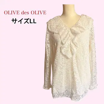 OLIVE des OLIVE 레이스 블라우스 Coquette 걸리시 LL
