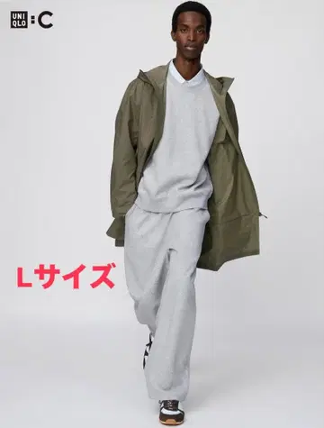 UNIQLO C 맨투맨 와이드 팬츠 그레이 L 사이즈
