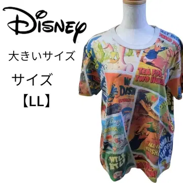 빅 사이즈 레어 Disney 사진 디자인 올 패턴 T셔츠 도날드 LL