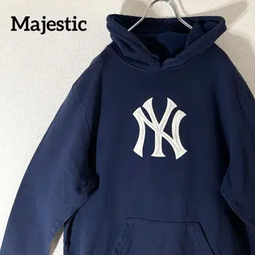 NY 양키스 맨투맨 후드티 네이비 XL 마제스틱 MLB