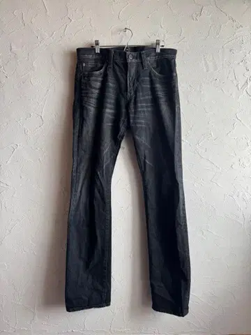 백 넘버 프리미엄 빈티지 데님 블랙
