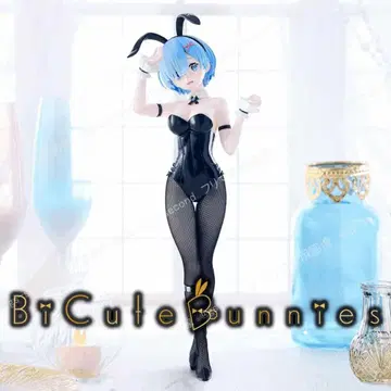 2체 세트 리제로 BiCute Bunnies 피규어 렘 라무