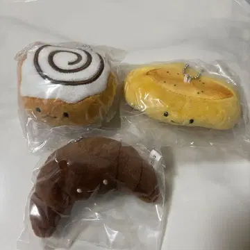 빵 봉제 인형 5 마늘 토스트 초코 크루아상 시나몬 롤