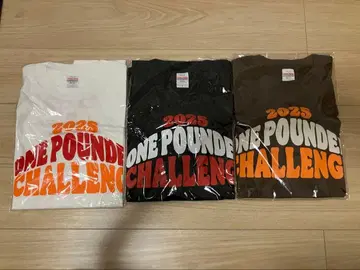 2025 ONE POUND CHALLENGE 티셔츠 3색 세트