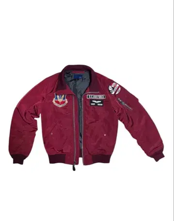 Avirex USAF 70th 봄버 자켓 버건디 희귀