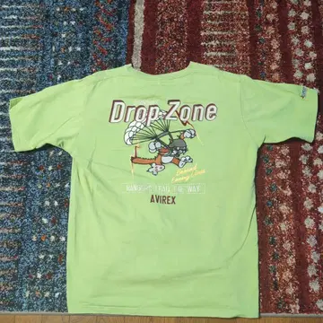 AVIREX Drop-Zone 티셔츠 2XL 라이트 그린