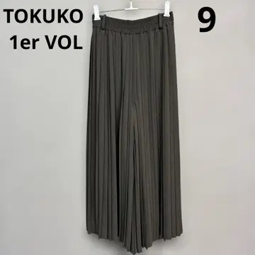 TOKUKO 1er VOL 토쿠코 프리미에 볼 플리츠 가우초 팬츠 9