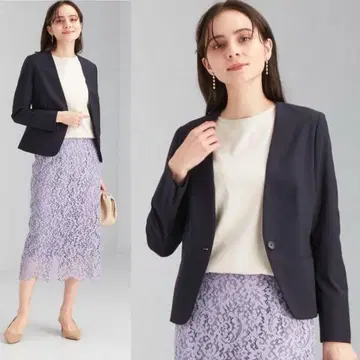 새상품급 TW트로피컬 노라펠 자켓 셋업 가능 카치리라
