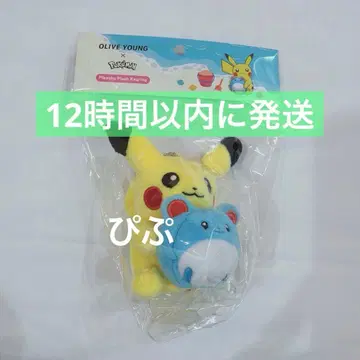 1 한국 한정판 피카츄 봉제 인형 올리브영 OLIVE YOUNG