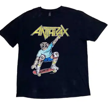 GILDAN ANTHRAX NOTMAN 스케이트보드 밴드 티셔츠
