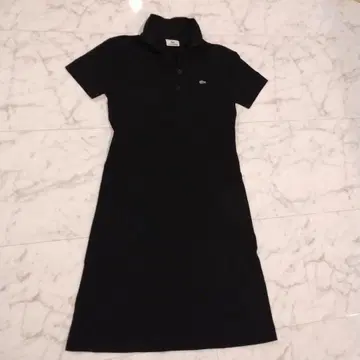 라코스테 LACOSTE 반팔 폴로 셔츠 원피스 블랙 40