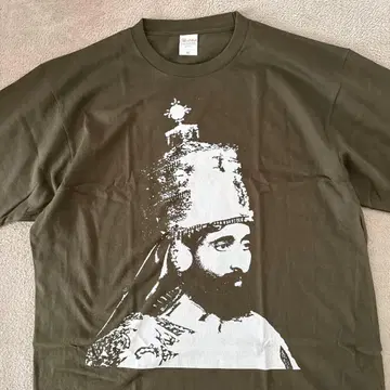 Haile Selassie I 하일레 셀라시에 티셔츠 XL OLIVE