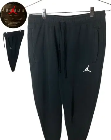 JORDAN BRAND 조던 브랜드 심플 블랙 스웨트 팬츠 L