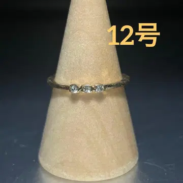 빈티지 패션 반지 골드 12호 스톤 3개 고급 섬세함