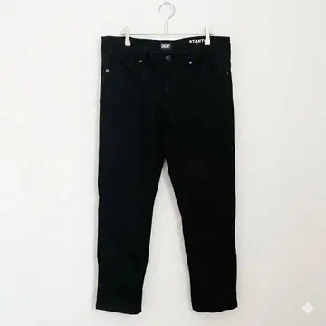 다나카란 뉴욕 스키니 데님 팬츠 풀렝스 XL 블랙