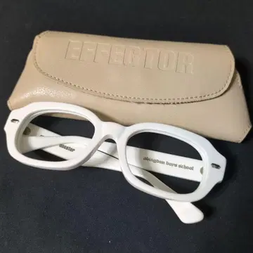 EFFECTOR booster abs 콜라보 안경 화이트 렌즈리스