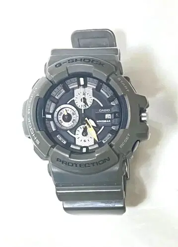 CASIO G-SHOCK WR20BAR PROTECTION 손목시계 카키