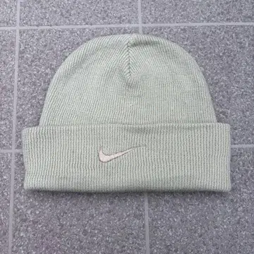 90s NIKE 올리브 베이지 아카이브 비니 니트 모자