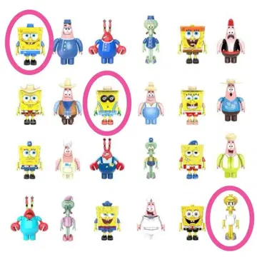Spongebob 스펀지밥 미니 피규어 퍼니 씨 월드 씰